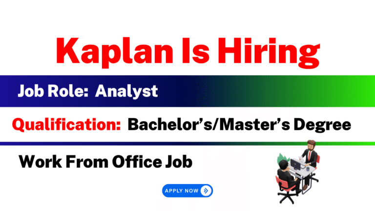 Kaplan Is Hiring