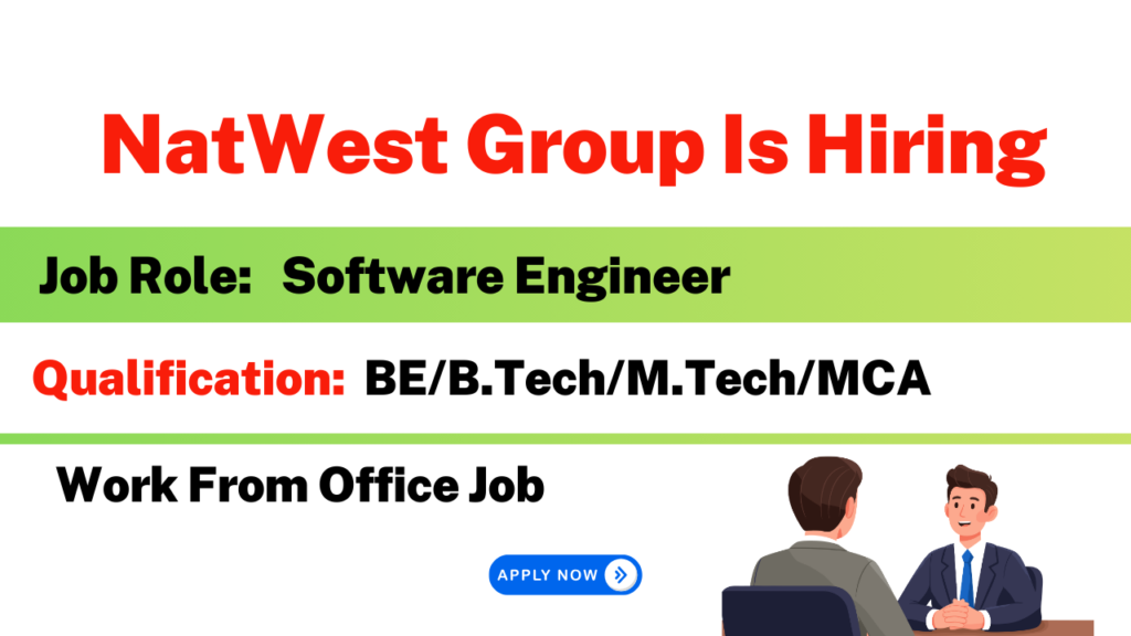 NatWest Group Reruitment | Software Engineer Job | Latest Job Updates ...