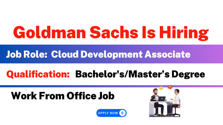 Goldman Sachs Is Hiring