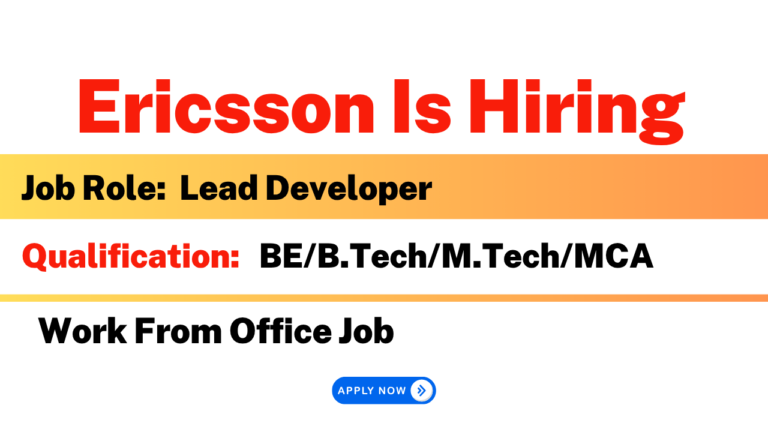 Ericsson Recruitment 2026