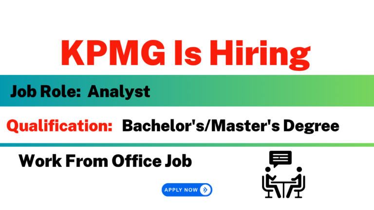 KPMG Recruitment 2026