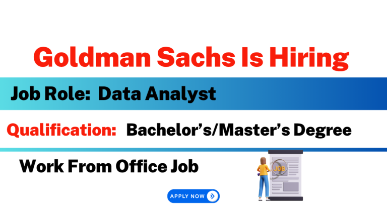 Goldman Sachs Job